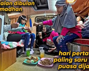 FIRST DAY BREAKING THE FAST IN THE CAR, WHILE PREPARING FOR SAHUR